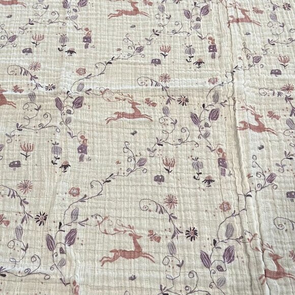 Aden + Anais "Once Upon A Time" Lightweight Muslin Blanket - 100% Organic Cotton - Picture 2 of 4